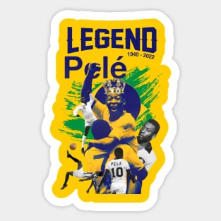 Pelé legend forever Goat Sticker